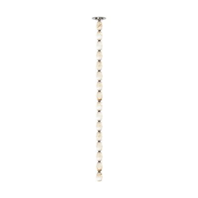 Sean Lavin Collier 48 Pendant in Polished Nickel with Alabaster shade