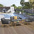 4-Piece 4-Person Solid Acacia Wood Outdoor Seating Group-1897137732