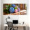 Fleurs d'hortensia, art mural sur toile tendue, ensemble floral (ensemble de 3)