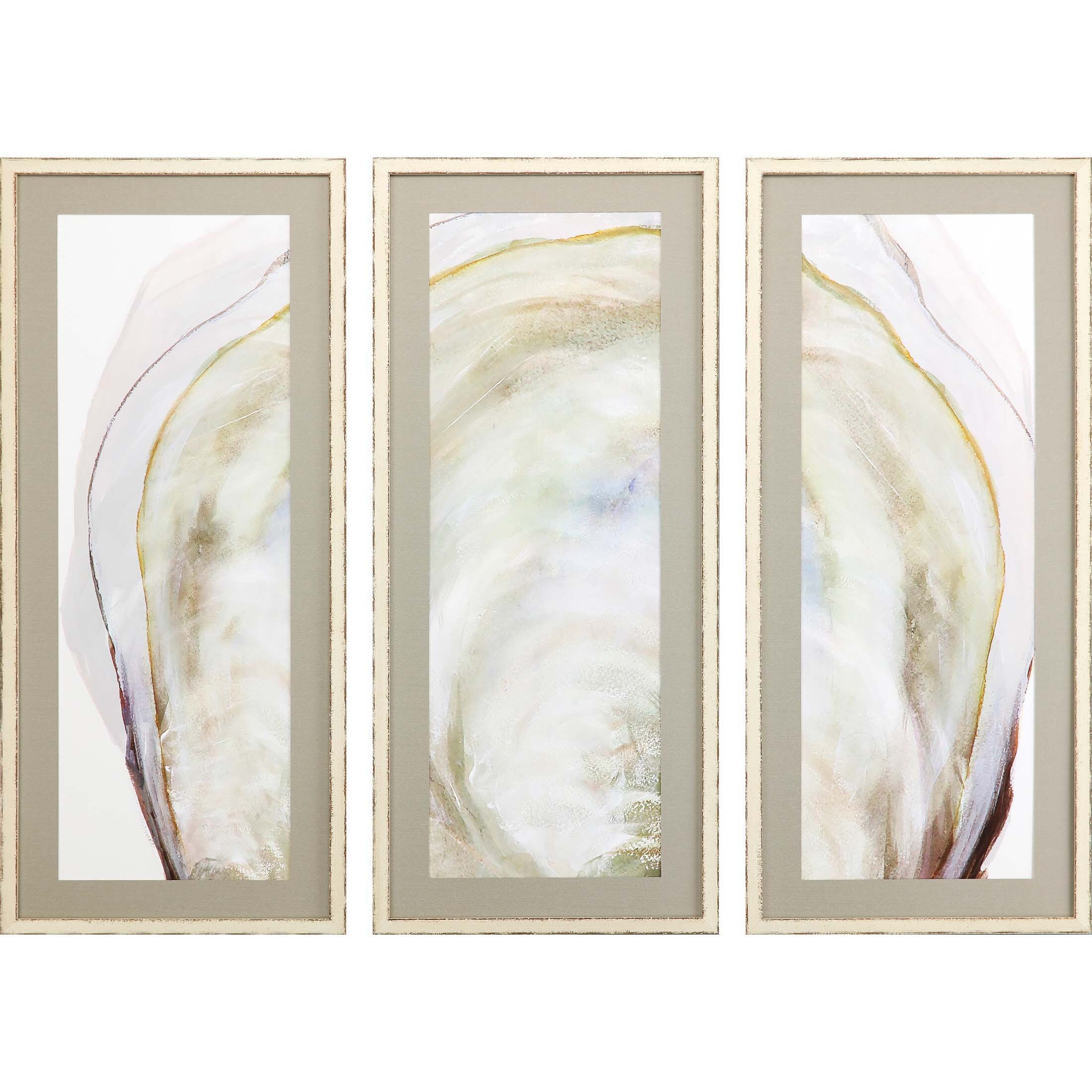 framed oyster prints