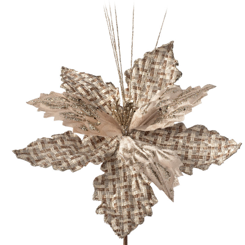 Fabric Poinsettia Arrangement