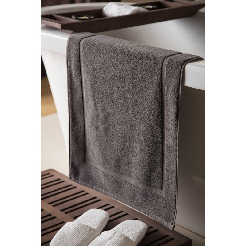 Belledorm Madison Towel Range Cotton Bath Rug, Slate