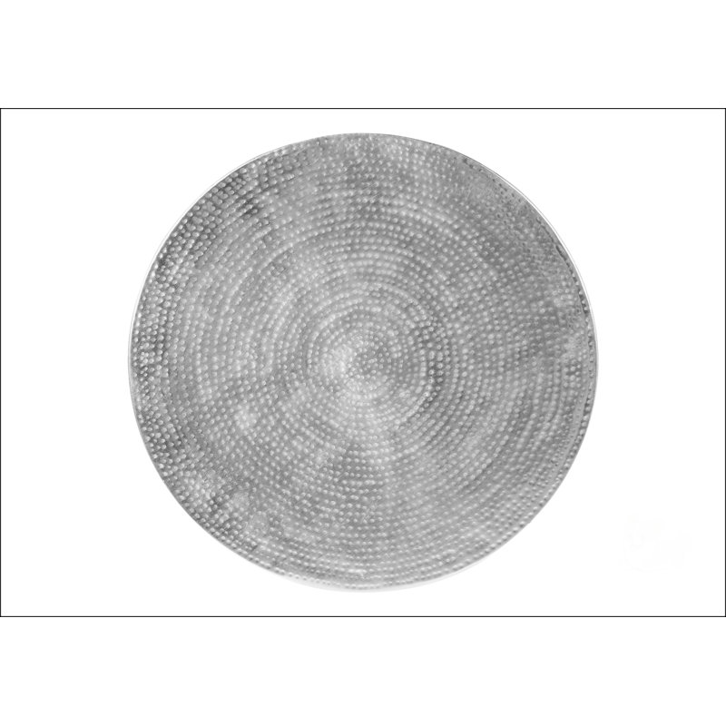 Table de bout contemporaine en forme de cône, Chrome