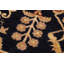 Tapis bleu unique de style années 2000 de 9 pi 1 po x 12 pi 5 po