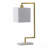 9X14.3X25.2" Metal Table Lamp