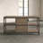 Kemper 2-Drawer TV Stand in Weathered Oak/Antique Silver