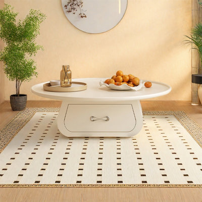Simple modern round coffee table
