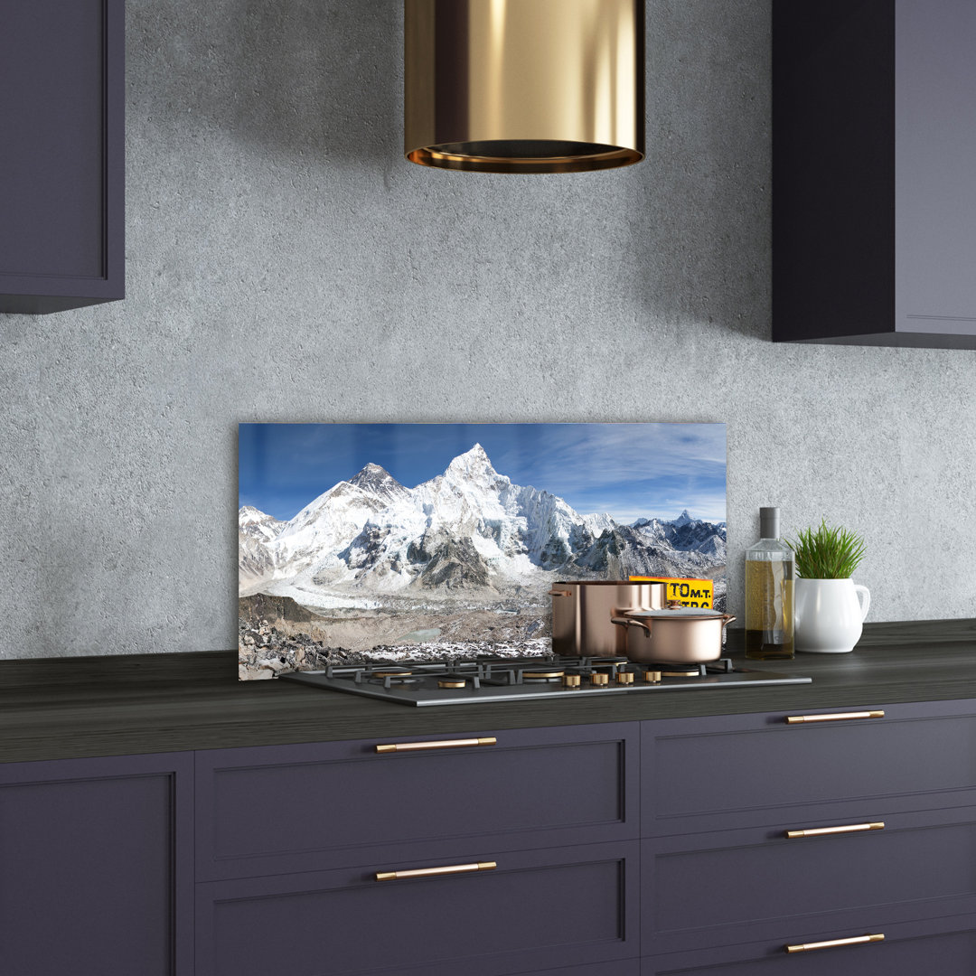 Mount Everest 50cm x 100cm Glass Panel
