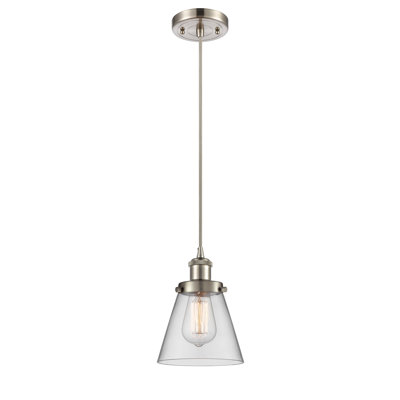 Luminaire suspendu conique à 1 lumière Wilmoth