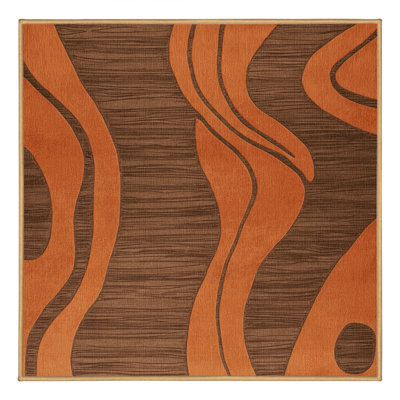 Tapis abstrait lavable à la machine
