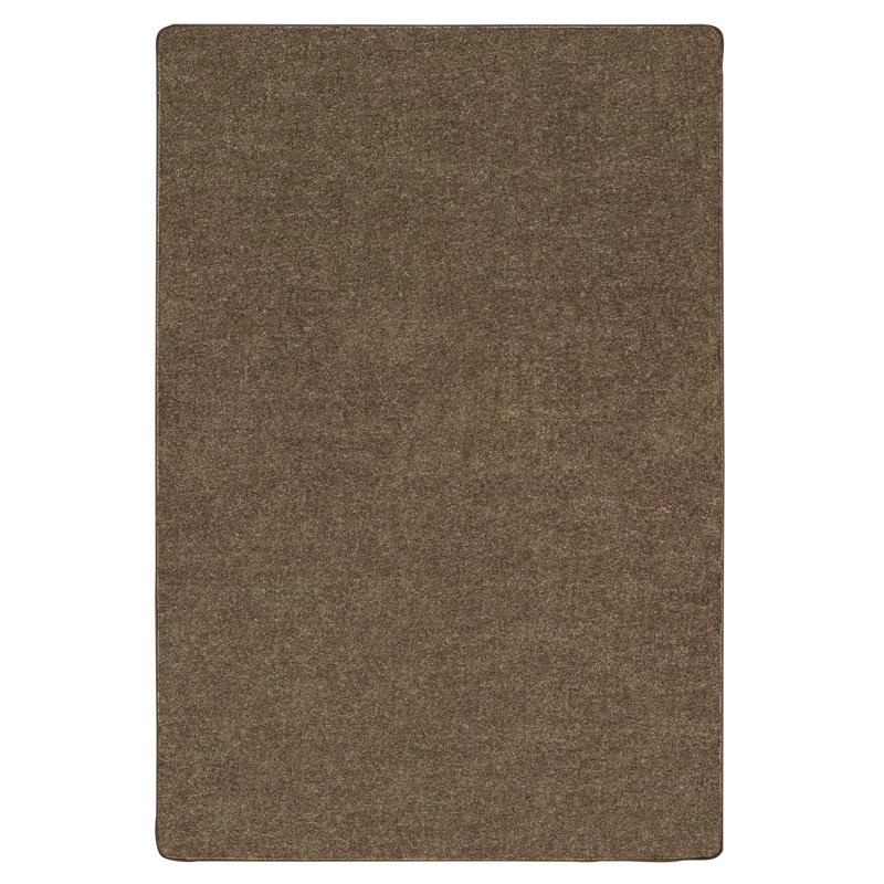 Tapis touffeté en polyester moka Mt St Helens, Rectangle 7 pi 6 po x 12 pi