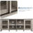 TV Stand, Modern Entertainment Center with 4 Sliding Glass Doors, Media Console with Storage Cabinet for Living Room-92037004