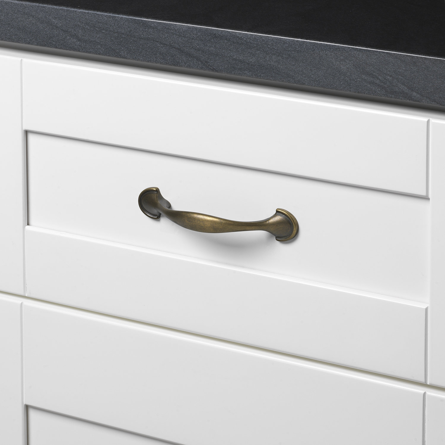 3" Arch Cabinet Pull Multipack, Antique Brass