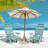 5-position Folding Beach Chair With Backpack Straps, Cup Holder & Storage Pockets
