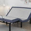 Adjustable Bed Base For King, Comfort, Full - Range Adjustment, One Touch Return, Programmable Memory, Wireless Remote, 850 Lbs Capacity, Centre Folding, 3 Leg Heights, Blue Grey Support,