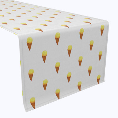 Rectangular Tablecloth, 100% Cotton, 52X104", Ice Cream Cones