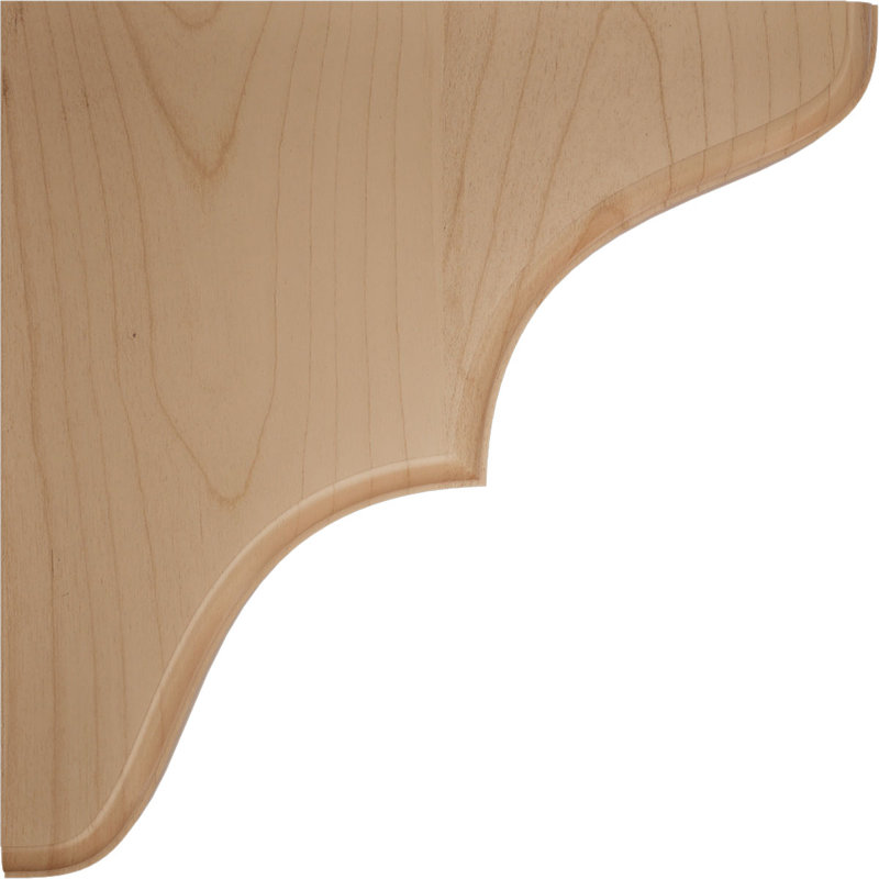 Support en bois Stratford, Aulne, H 7,5 po x l 1,75 po x P 7,5 po