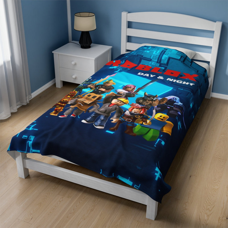Machine Printed Throw Blanket