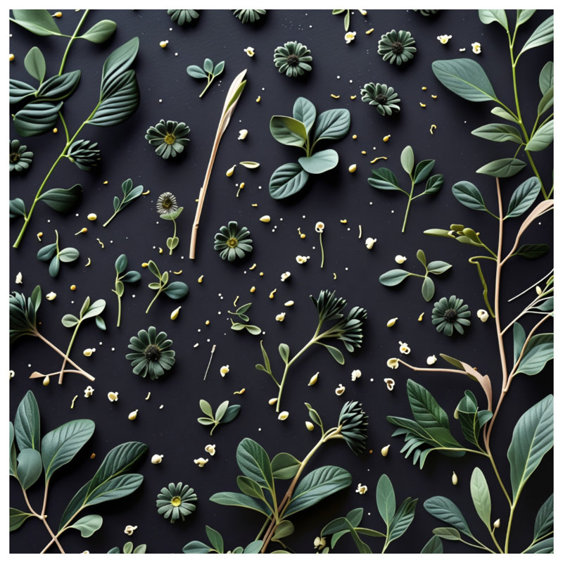 Tapisserie murale «Greenery» - décoration murale florale, 104in H x88 with 4 Grommets