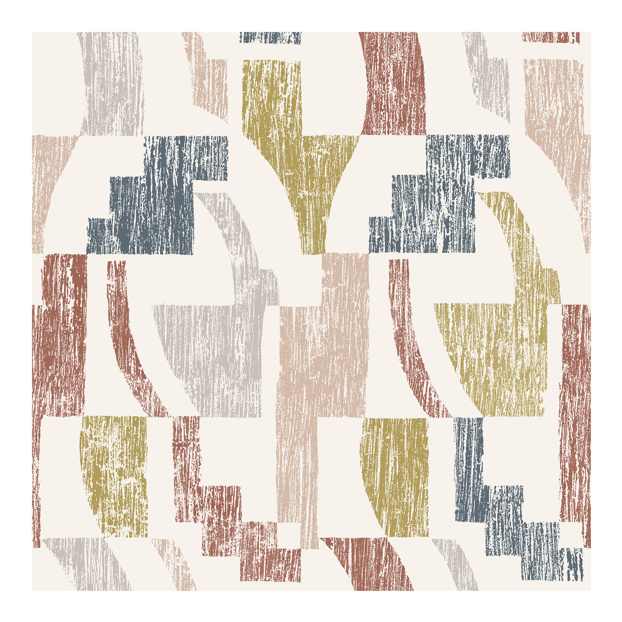 Sarda Modern Peel & Stick Geometric Wallpaper, Gray