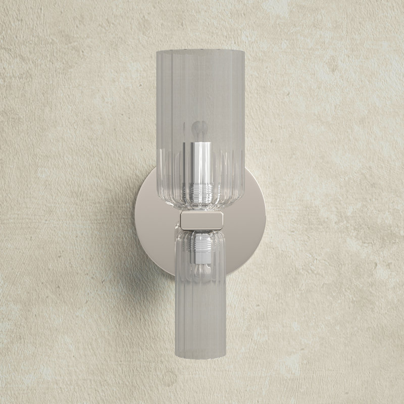 Candle Wall Light, Polished Nickel