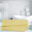 Ruvins Cotton Highly Absorbent Solid and Checkered Border Bath Towel Set-2069223011