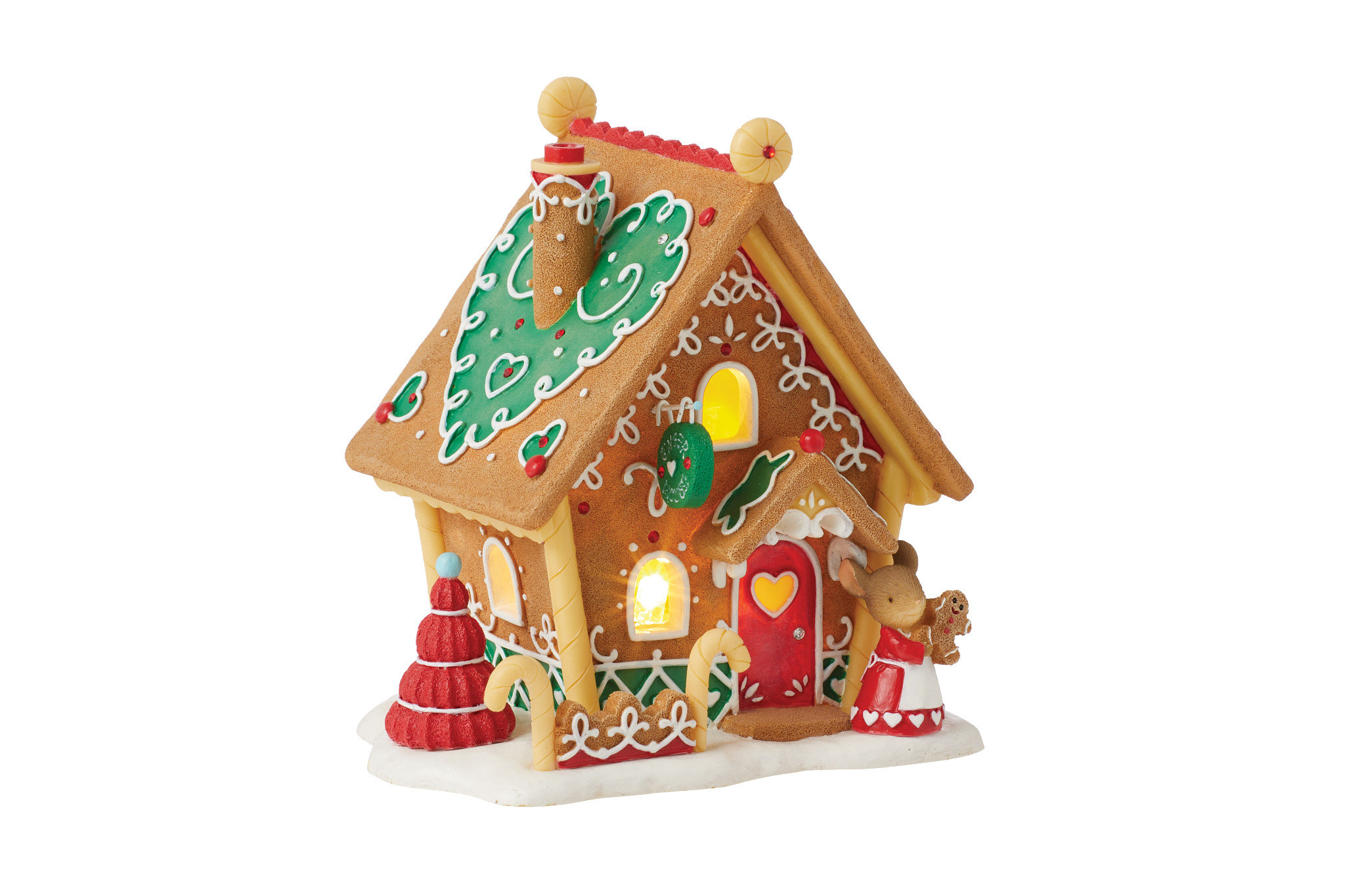 enesco Tails with Heart Gingerbread House Mouse Figurine | Wayfair