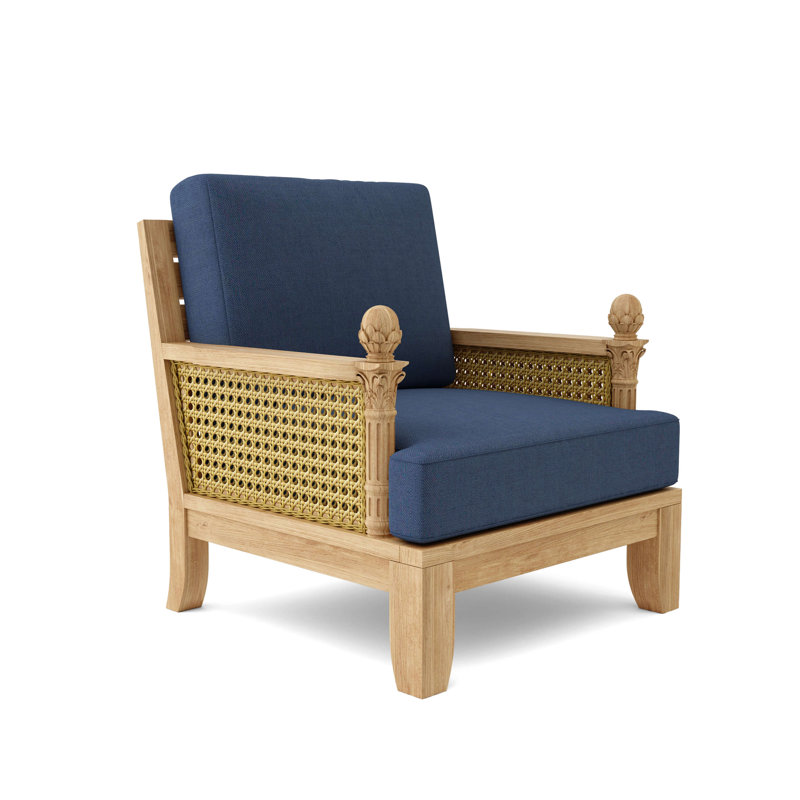 Luxe Outdoor Teak Lounge Chair