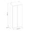 Canizales 2 Door Wardrobe with clothes rail and shelves-261996594