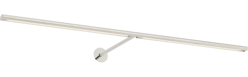 Plural Dome Picture Light, Polished Nickel, 0.5" H x 30" W x 8.9" D, 20.8