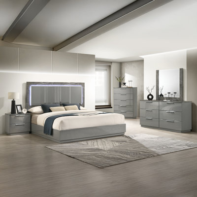 Oniskey 5PC Bedroom Set Gray