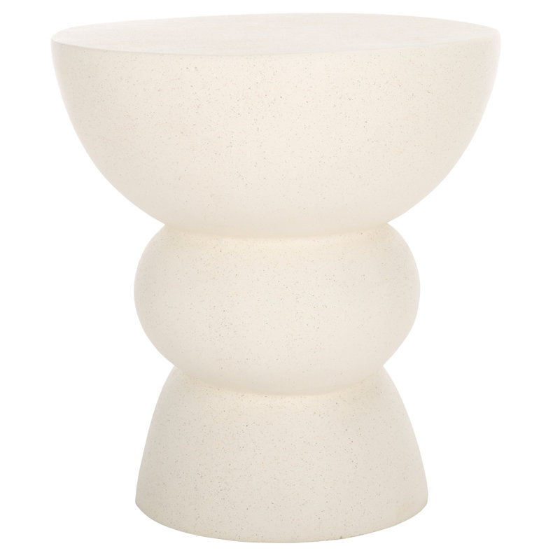 Table d'appoint Erwin, Blanc