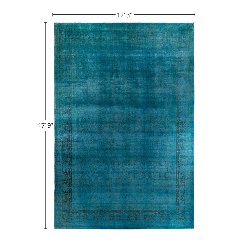 Tapis unique en laine 12 pi 3 po x 17 pi 9 po Tajera