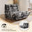 38" W Bean Bag Chair Sofa No-assembly Teddy Fabric Sofa Perfect For Bedroom, Study, Or Living Room-1704753510