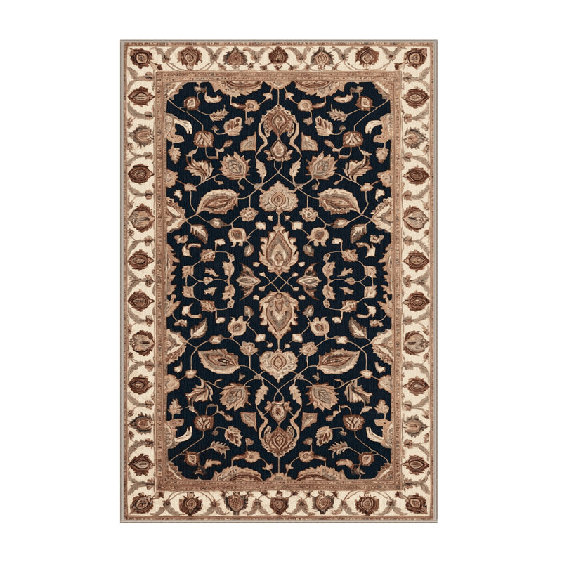 Machine Washable Persian Brown Area Rug, Runner 2' x 5'