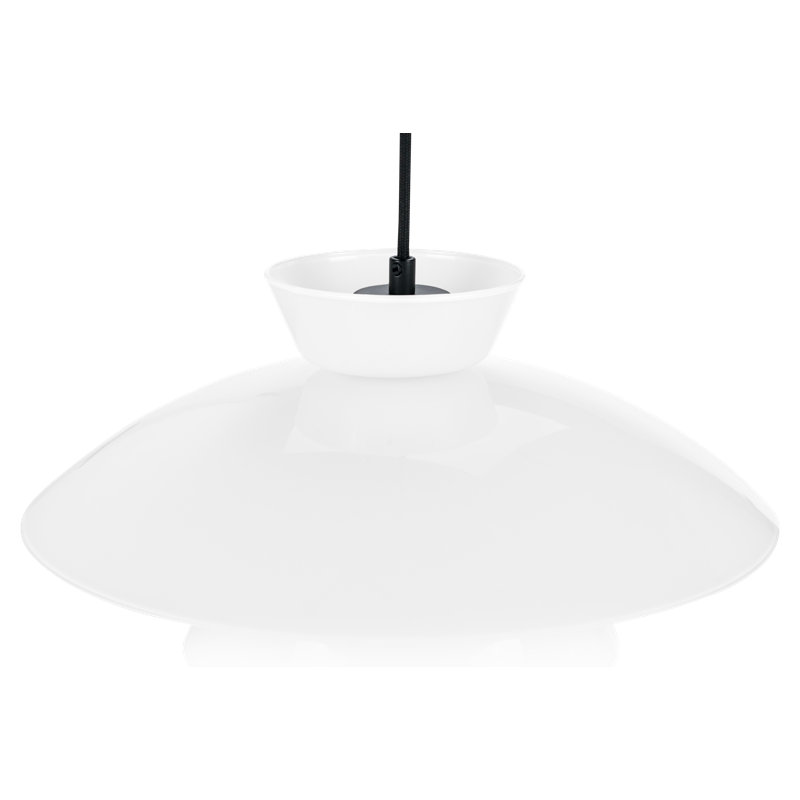 1 - Light White Single Pendant, 20" H x 38" W x 38" D