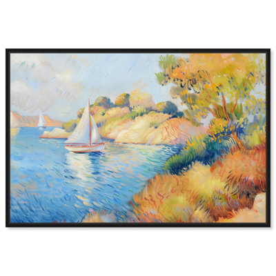 Art Remedy Sail Off In The Morning Framed Impressionism 57446