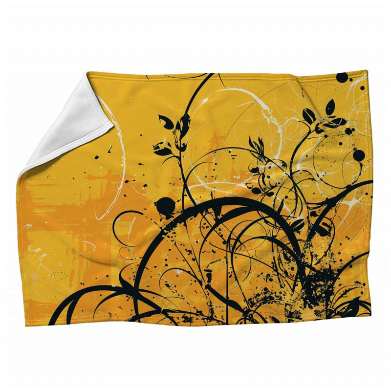 Machine Printed Throw Blanket, 60" x 80"