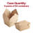 22 oz. Kraft Folded Paper #1 Container - 450 Containers