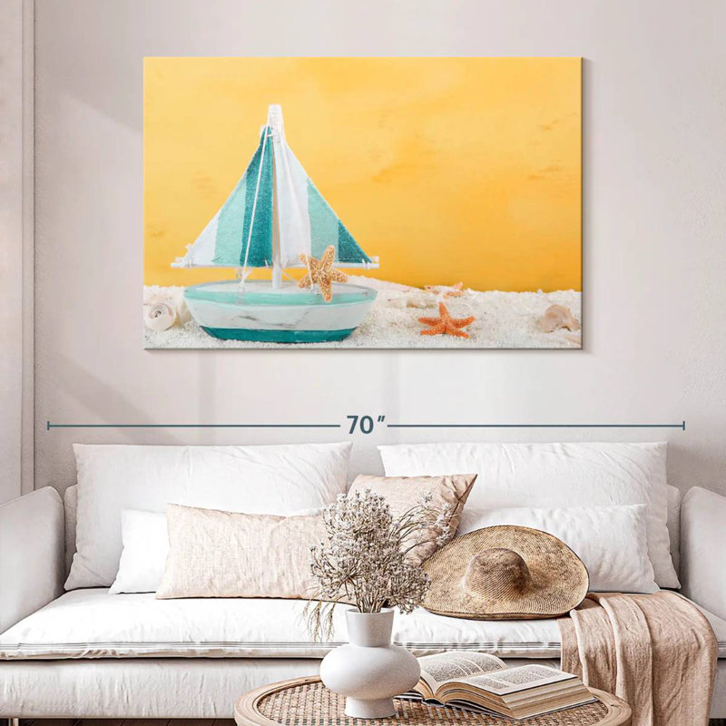 Sailing seashells Aletra, H 32 po x l 48 po
