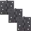 Charnières de porte à roulement à billes 4 po, coin carré-97013567