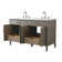 Sebastiano 54'' Double Bathroom Vanity with Engineered Stone Top