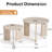 Round Nesting Coffee Tables Set Of 2 For Living Room [Interchangeable Height] Mid Century Modern Circle Side Table For Bedroom, Apartment-653418301