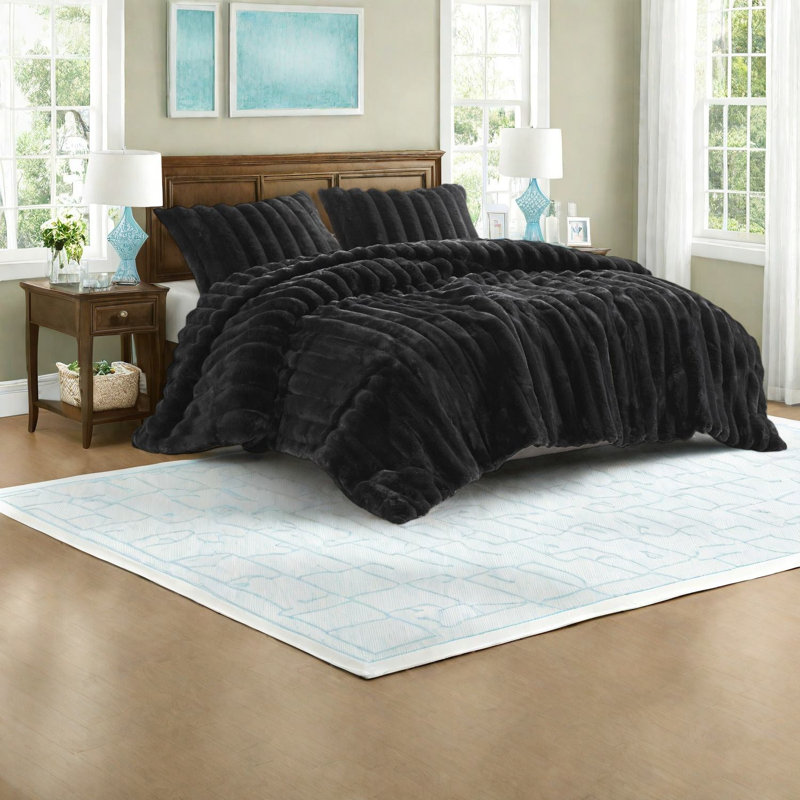 Ultrasoft Bedding Sets, Faux Fur Polyester, Cozy Modern Style