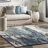 Elliott Abstract Power Loom Performance Blue/Gray Rug-947988081
