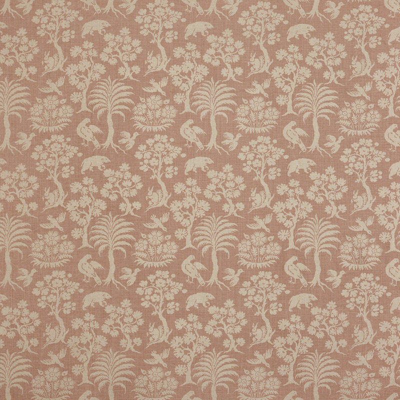 Woodland Silhouette Fabric, Blush