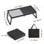 Gril de feu de camp pliant, grille en acier robuste, grilles de camping portatives de 22,4 po au-dessus d'un foyer, équipement de cuisson de feu de camp avec sac de transport pour pieds, grille de cuisson pour la cuisson à flamme nue à l'extérieur