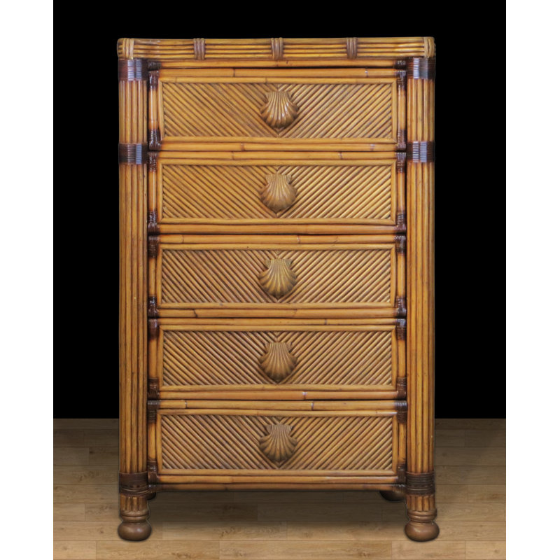 Commode standard 5 tiroirs Sumner, Blanc