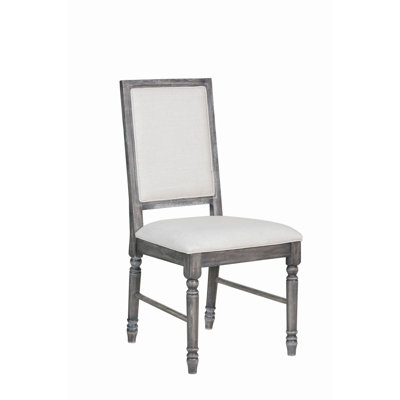 Leventis Cream Linen & Side Chair (Set of 2)