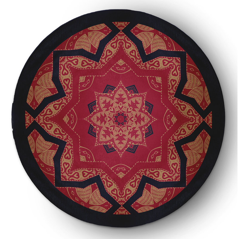 Chenille Indoor / Outdoor Rug, Round 5'